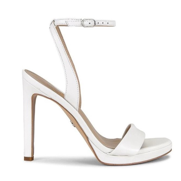 Sam Edelman White Jada High Heel Sandal with Ankle Strap. Size 7.5 - Picture 2 of 11